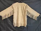 New Men Native American Mountain Man Buckskin Leather War Shirt