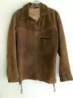 New Men Native American Buffalo hide Brown Suede Leather War Shirt