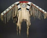 Sioux Style American Native Suede Leather Indian Jacket Fringe & Beads War Shirt