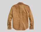 Men's 100% Real Suede Leather Trucker Jacket Premium Scully Shirt Western Wear