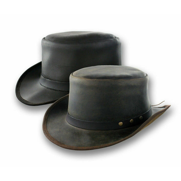 Leather coachman hat sales